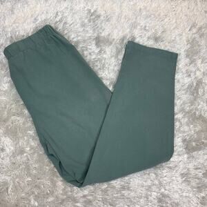 Sage Green Pull On Linen Blend Pants Sz XS